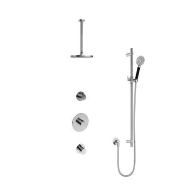 Hotbath Cobber IBS20 Regendoucheset inbouw - 30cm plafondarm - 20cm ronde hoofddouche - 3 standen handdouche - glijstang - nikkel geborsteld IBS20GN137 Hotbath Cobber IBS20 Regendoucheset inbouw - 30cm plafondarm - 20cm ronde hoofddouche - 3 standen handdouche - glijstang - nikkel geborsteld IBS20GN137