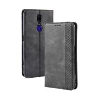 Magnetische gesp retro Crazy Horse textuur horizontale Flip lederen case voor oppo F11 met houder & card slots & Photo Frame (zwart) - thumbnail