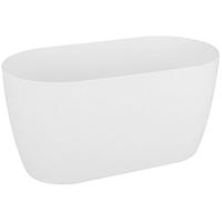 Elho brussels orchideeën pot duo 25 cm wit - thumbnail