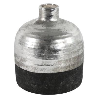 Countryfield vaas terri l zwart/zilverkleurig 18 cm | 6 stuks