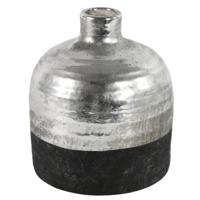 Countryfield vaas terri l zwart/zilverkleurig 18 cm | 6 stuks - thumbnail