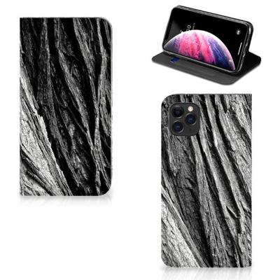 Book Wallet Case Apple iPhone 11 Pro Max Boomschors Grijs Book Wallet Case Apple iPhone 11 Pro Max Boomschors Grijs