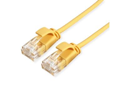 ROLINE GREEN UTP patchkabel Cat.6A (Class EA), LSOH, extra dun, geel, 1,5 m ROLINE GREEN UTP patchkabel Cat.6A (Class EA), LSOH, extra dun, geel, 1,5 m