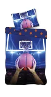 Basketbal Dekbedovertrek Eenpersoons - 140 x 200 cm - thumbnail