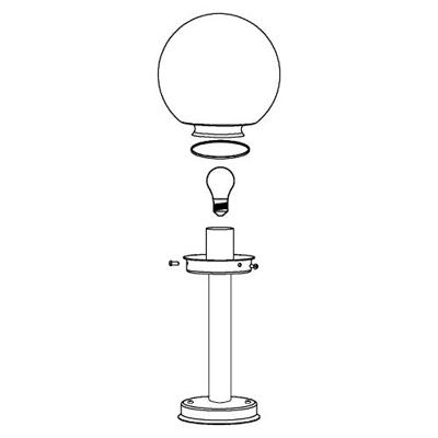 EGLO 30206 buitenverlichting Buitensokkel/lantaarnpaalverlichting Roestvrijstaal, Wit E27 60 W EGLO 30206 buitenverlichting Buitensokkel/lantaarnpaalverlichting Roestvrijstaal, Wit E27 60 W
