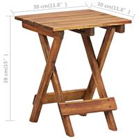 VidaXL Plantenstandaard 30x30x38 cm massief acaciahout - thumbnail