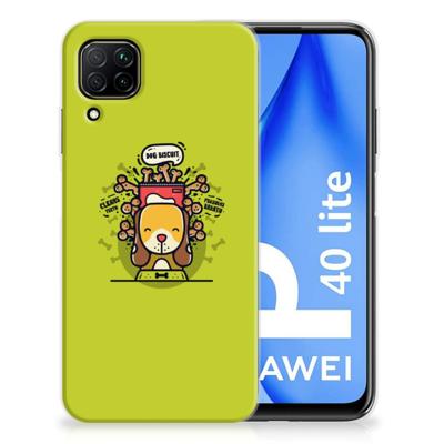 Huawei P40 Lite Telefoonhoesje met Naam Doggy Biscuit Huawei P40 Lite Telefoonhoesje met Naam Doggy Biscuit