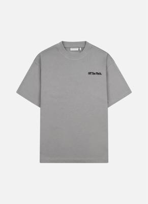 Off The Pitch Wardrobe Essentials Loose Fit T-shirt Heren Grijs - Maat S - Kleur: Grijs | Soccerfanshop