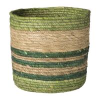 Mand streep groot - groen - ø28x28 cm - thumbnail