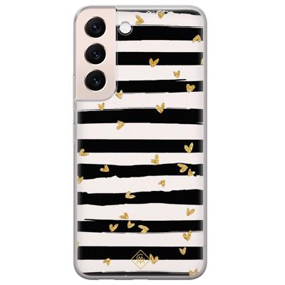 Samsung Galaxy S22 Plus siliconen hoesje - Hart streepjes