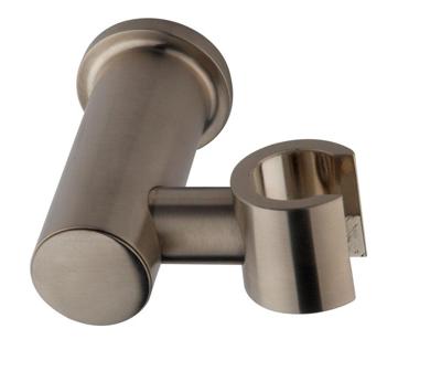 Doucheaansluiting Wiesbaden Caral | Met handdouchehouder | Messing | Rond | Geborsteld staal PVD Doucheaansluiting Wiesbaden Caral | Met handdouchehouder | Messing | Rond | Geborsteld staal PVD