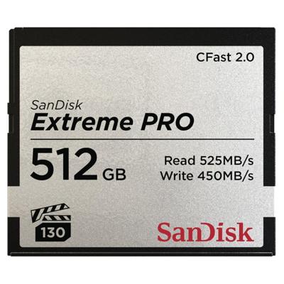 SanDisk Extreme Pro CFast 2.0 525MB/s 512GB SanDisk Extreme Pro CFast 2.0 525MB/s 512GB