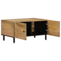 Salontafel 80x50x40 cm massief mangohout - thumbnail