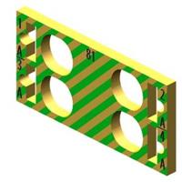 Siemens 6ES71936CP812AB0 6ES7193-6CP81-2AB0 PLC-kleurcoderingschild - thumbnail