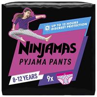 Pampers Pampers Ninjamas Pyjama Pants for Girls 8-12 jaar (27-43kg), 9 stuks - thumbnail