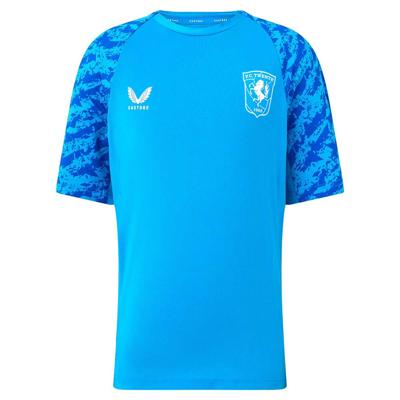 Castore FC Twente Trainingsshirt 2025-2026 Kids Blauw Castore FC Twente Trainingsshirt 2025-2026 Kids Blauw