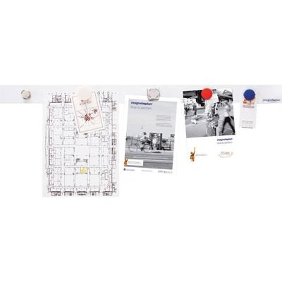 magnetoplan Magneetstrip 16151 (l x b) 100 cm x 5 cm Wit magnetoplan Magneetstrip 16151 (l x b) 100 cm x 5 cm Wit