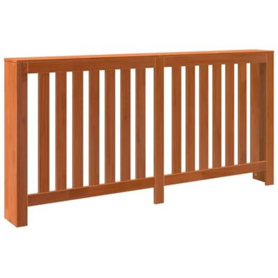 Radiatorombouw 169x19x84 cm massief grenenhout wasbruin