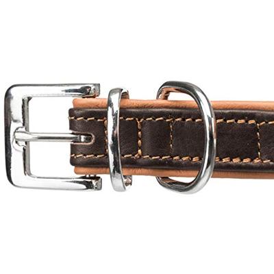 TRIXIE HONDENRIEM ACTIVE COMFORT VERSTELBAAR LEER BRUIN / LICHTBRUIN 200X2,5 CM - thumbnail
