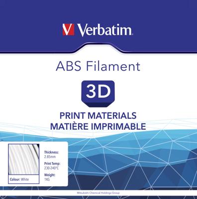 Verbatim 55017 ABS Filament Filament ABS kunststof 2.85 mm 1 kg Wit