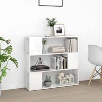 VidaXL Boekenkast/kamerscherm 100x24x94 cm hoogglans wit - thumbnail