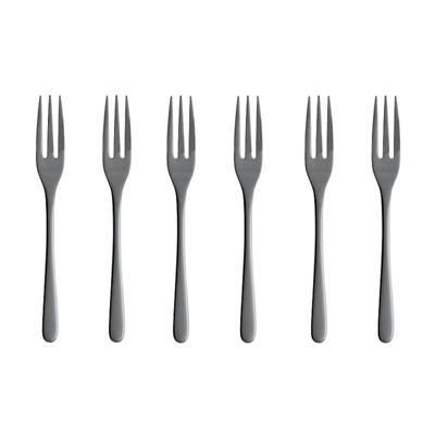 Sambonet Gebaksvorkjes Taste Zwart 6 Stuks Sambonet Gebaksvorkjes Taste Zwart 6 Stuks