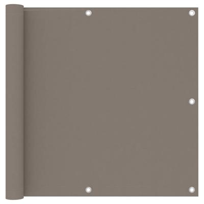 VidaXL Balkonscherm 90x400 cm oxford stof taupe