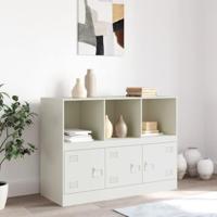 Dressoir 99x39x73 cm staal wit - thumbnail