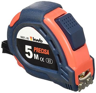 kwb 060105 Rolmaat 5 m Staal, Kunststof