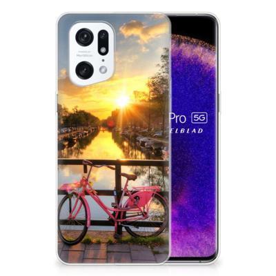 OPPO Find X5 Pro | Silliconen Back Cover | Amsterdamse Grachten OPPO Find X5 Pro | Silliconen Back Cover | Amsterdamse Grachten