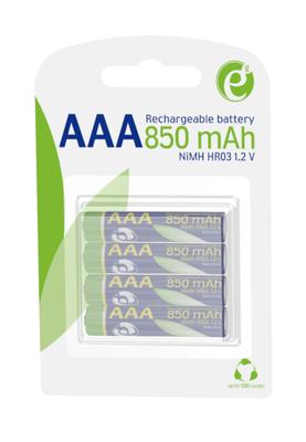 Oplaadbare AAA batterijen 4 stuks 850mAh