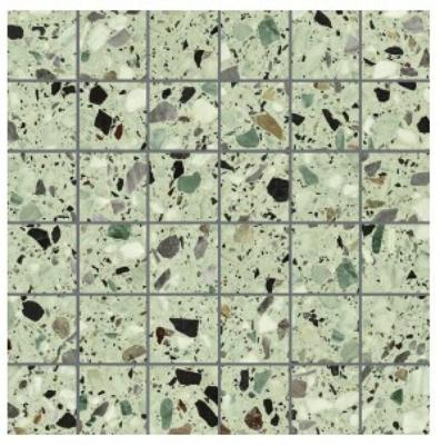 Medley terrazzo Leaf mozaiek 5x5 op net van 30x30