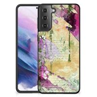 Kleurrijke Telefoonhoesje Samsung Galaxy S21 Plus Letter Painting - thumbnail