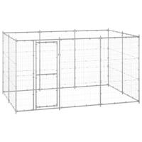 Hondenkennel 7,26 m² gegalvaniseerd staal - thumbnail