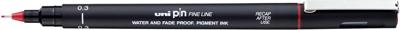 Fineliner Uni-ball Pin 0.3mm rood