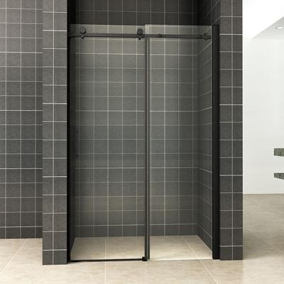 Nisdeur Wiesbaden Schuifbaar 2-Delig 140x200 cm 8 mm Nano Coating Mat Zwart