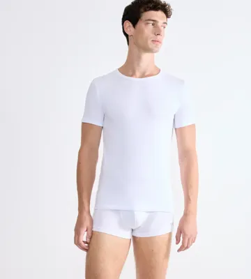 2-pack Go Abc heren T-shirts Korte mouw - Ronde hals - Mannen ondershirt elastisch katoen -