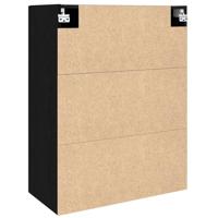 Hangkast Zwart eiken 69.5 x 34 x 90 cm Bewerkt hout - thumbnail