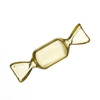 10 STKS/set transparante creatieve snoep vak kleine snoep-vormige mini plastic doos (helder geel) - thumbnail