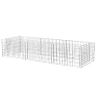 VidaXL Gabion plantenbak verhoogd 270x90x50 cm staal - thumbnail