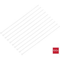 TRU COMPONENTS TC-12814160 Kabelbinder 370 mm 4.8 mm Natuur Met metalen tong, Chemische bestendigheid 100 stuk(s) - thumbnail