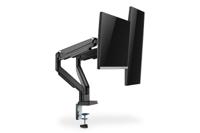Digitus DA-90395 Monitor-tafelbeugel 2-voudig 38,1 cm (15) - 81,3 cm (32) Zwart Draaibaar, In hoogte verstelbaar, Kantelbaar, Kantelbaar en zwenkbaar, - thumbnail