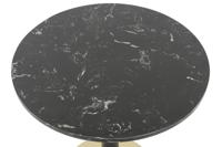 Bijzettafel DKD Home Decor 45 x 45 x 51 cm Zwart Metaal Marmer - thumbnail