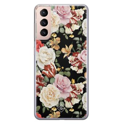 Samsung Galaxy S21 siliconen hoesje - Flowerpower