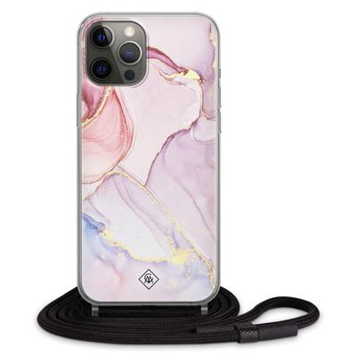 iPhone 12 Pro hoesje met koord - Purple sky