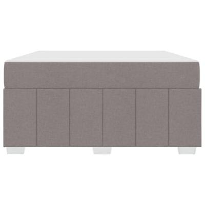 Bedframe met matras Taupe 160 x 200 cm Stof