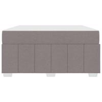 Bedframe met matras Taupe 160 x 200 cm Stof - thumbnail