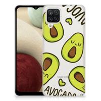 Samsung Galaxy A12 Telefoonhoesje met Naam Avocado Singing - thumbnail