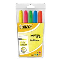 Markeerstift bic grip assorti - thumbnail