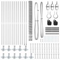 Weidehekwerk Zilver 25 x 1.6 m Gegalvaniseerd staal - thumbnail